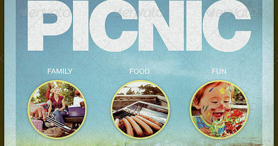 Box church picnic flyer template image preview
