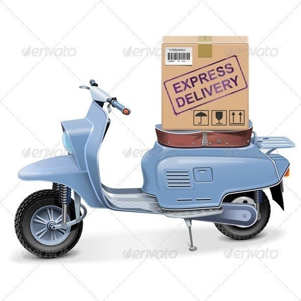 Vector 20delivery 20scooter
