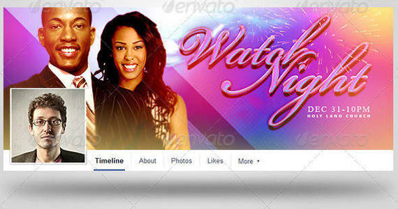 Box watch night facebook timeline covers template preview