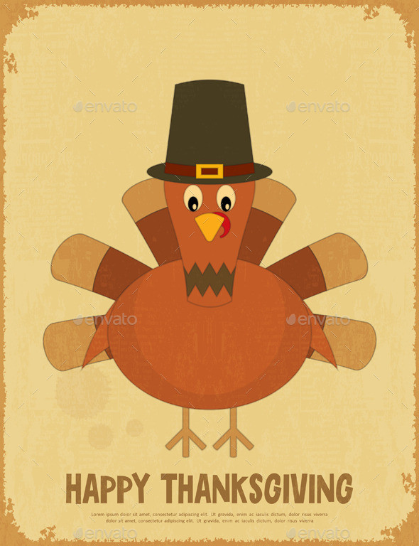 28 thanksgiving poster turkey