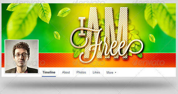 Box i am free facebook timeline covers template preview