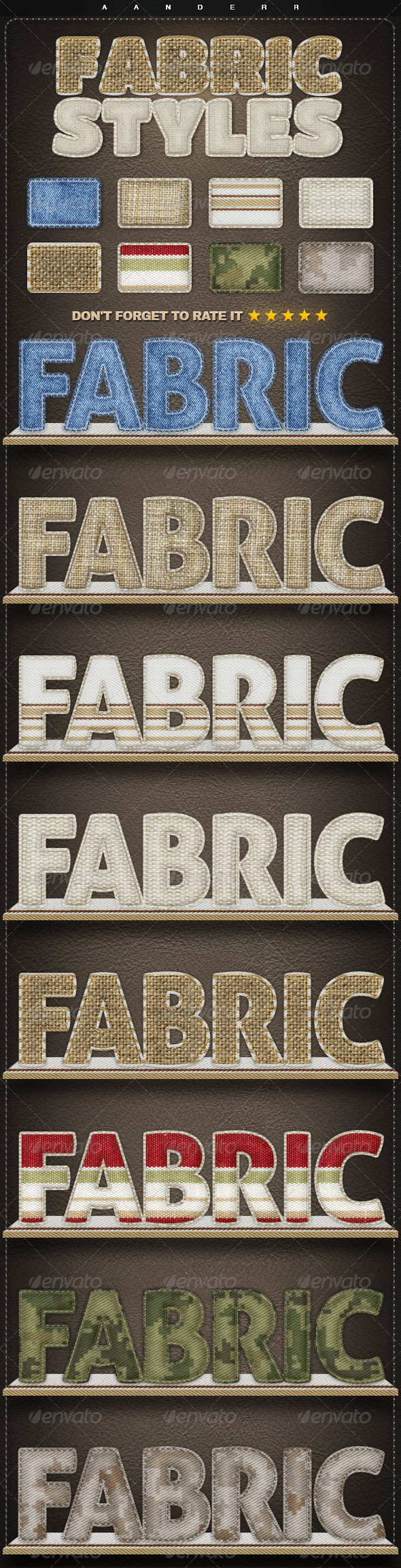 Fabric styles pw