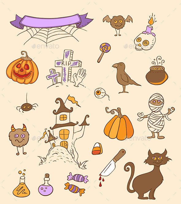 Halloween doodles2590