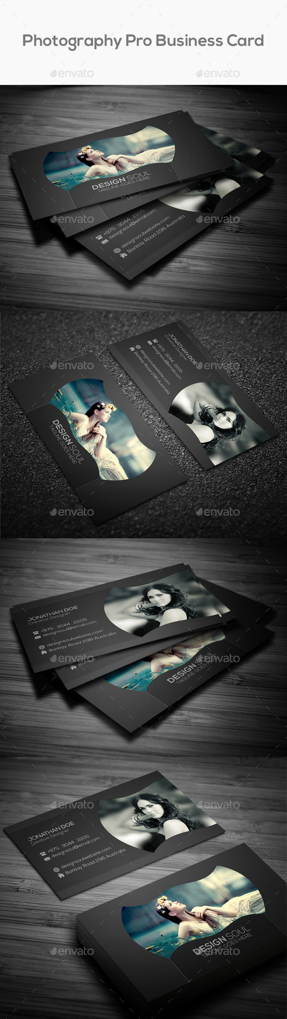 Photography pro business card preview