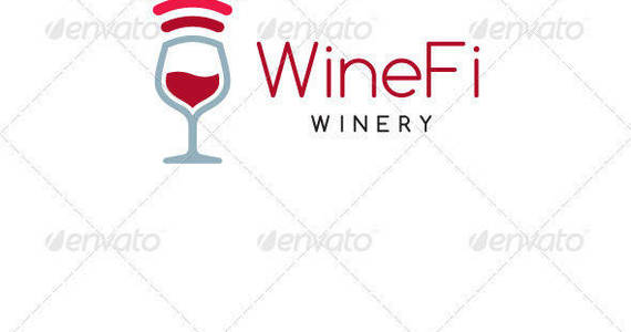 Box winefi logo template