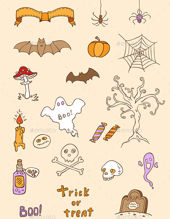 Halloween doodles1590