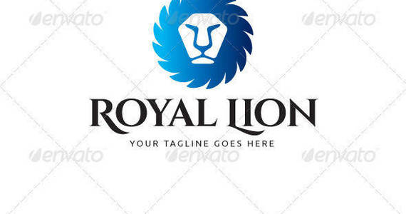 Box royal lion logo template