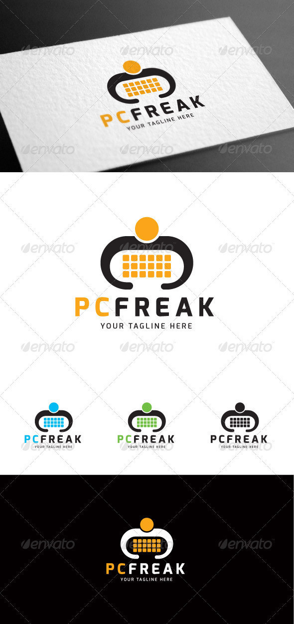 Pcfreak logo template