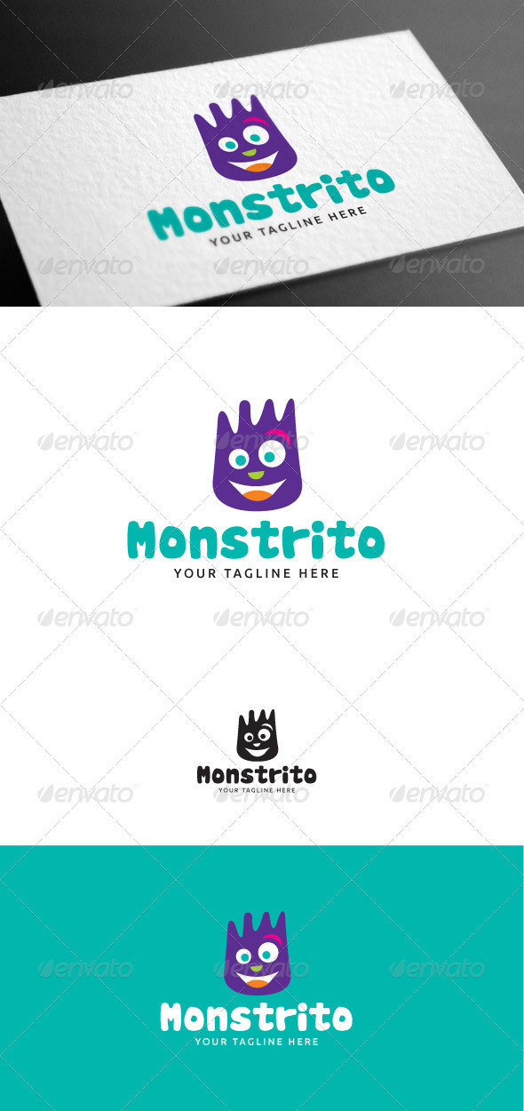 Monstrito logo template