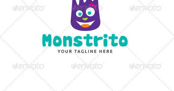 Box monstrito logo template