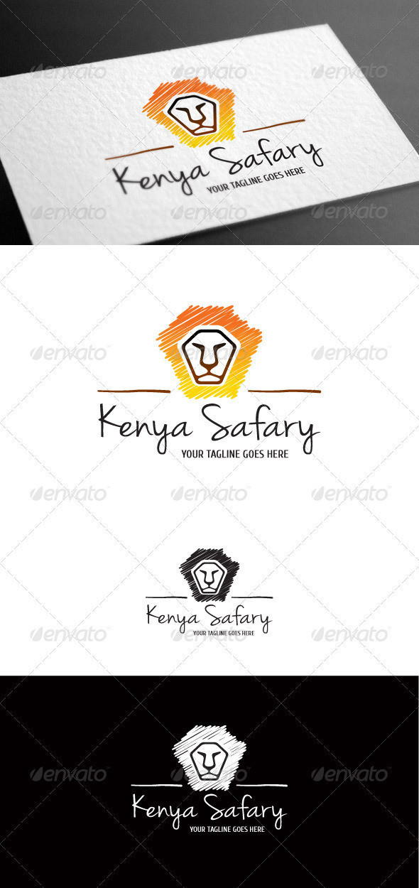 Kenya safary logo template