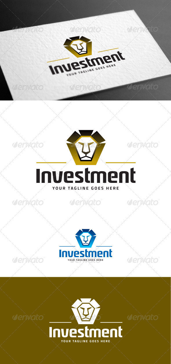 Investment logo template