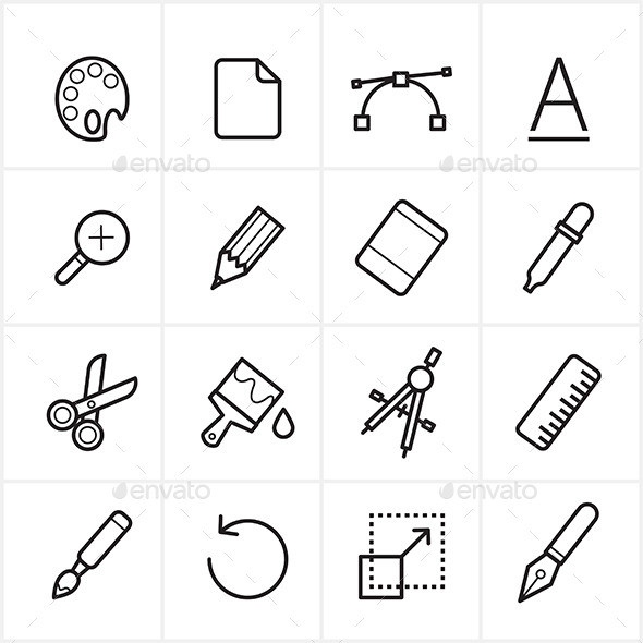 Flat 20line 20icons 20graphic 20design 20and 20creativity 20icons 20vector 20illustration590
