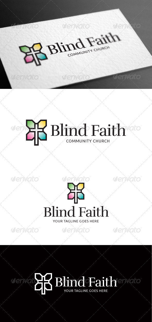 Blind faith logo template