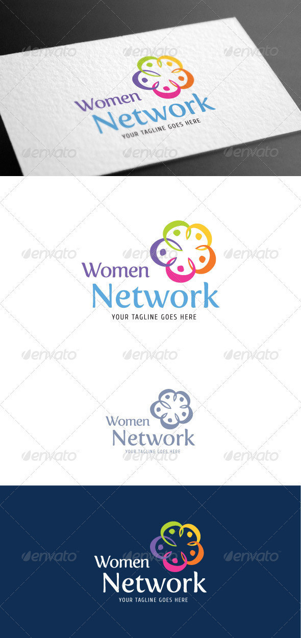 Women network logo template