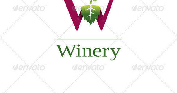 Box winery w logo template