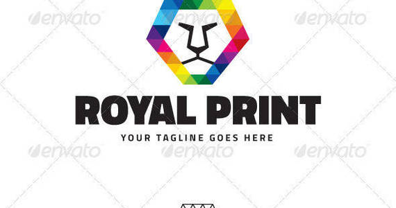 Box royal print logo template