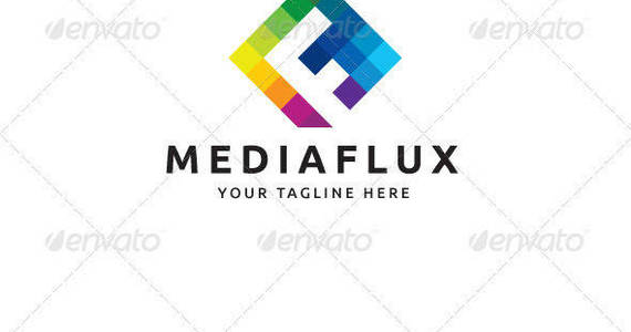 Box mediaflux logo template