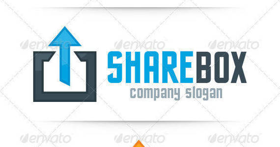 Box share box logo template