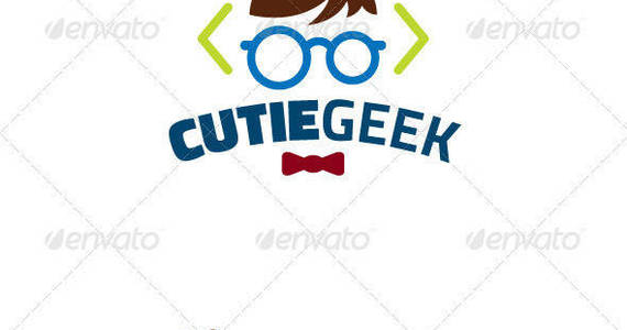 Box cutiegeek logo template