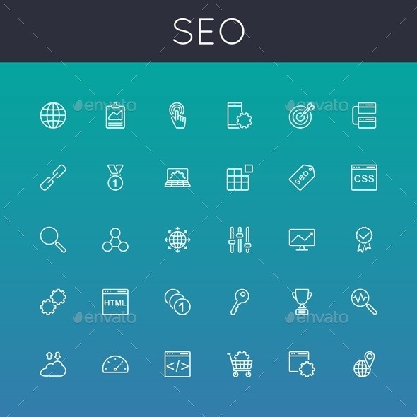 Vector 20seo 20line 20icons