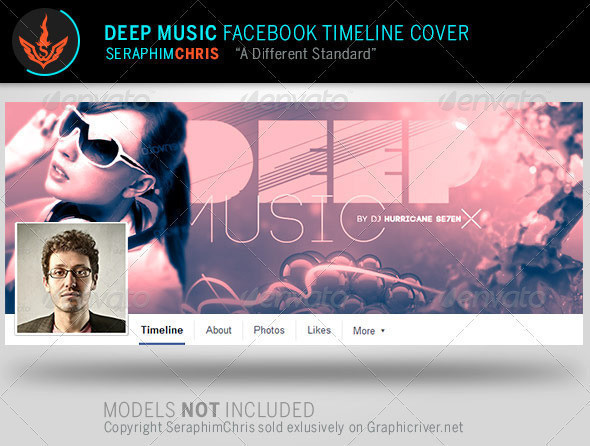 Deep music facebook timeline covers template preview