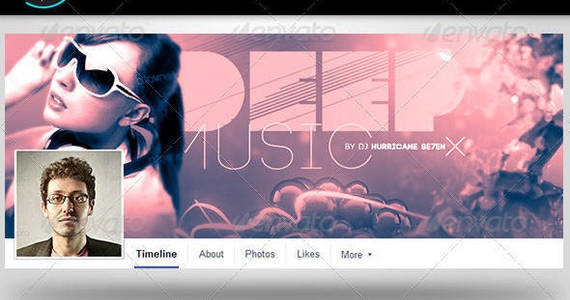 Box deep music facebook timeline covers template preview