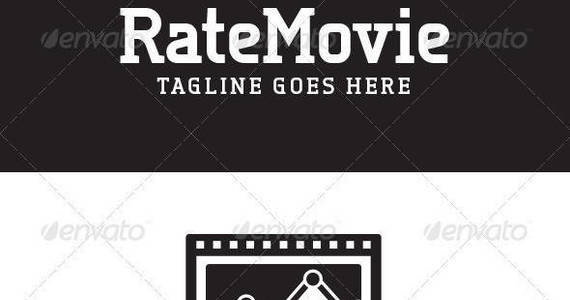 Box rate movie logo template preview