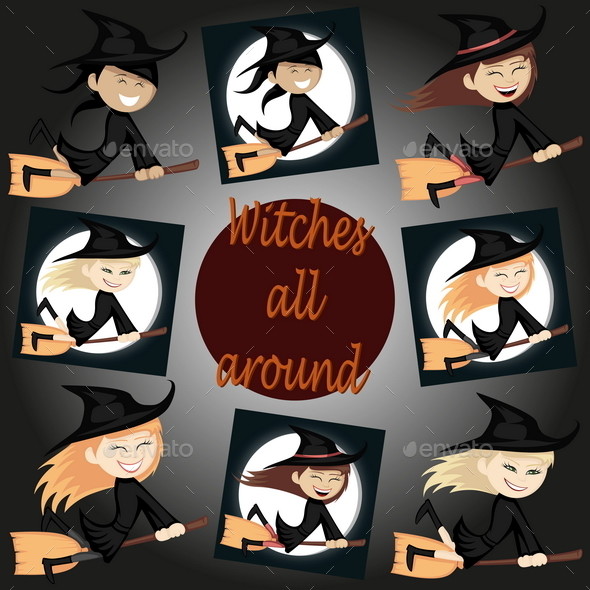 Witches all around 590x590 by arleevector