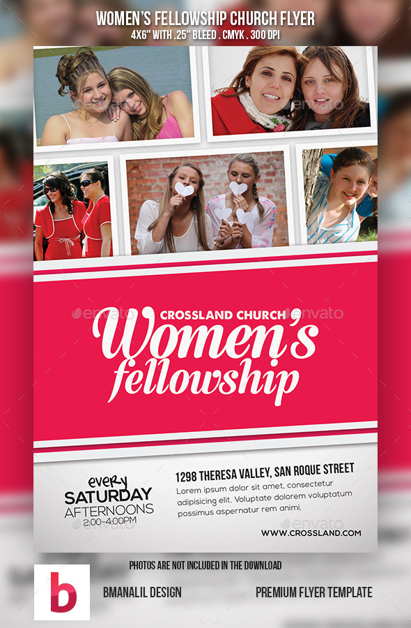 Women fellowship church flyer