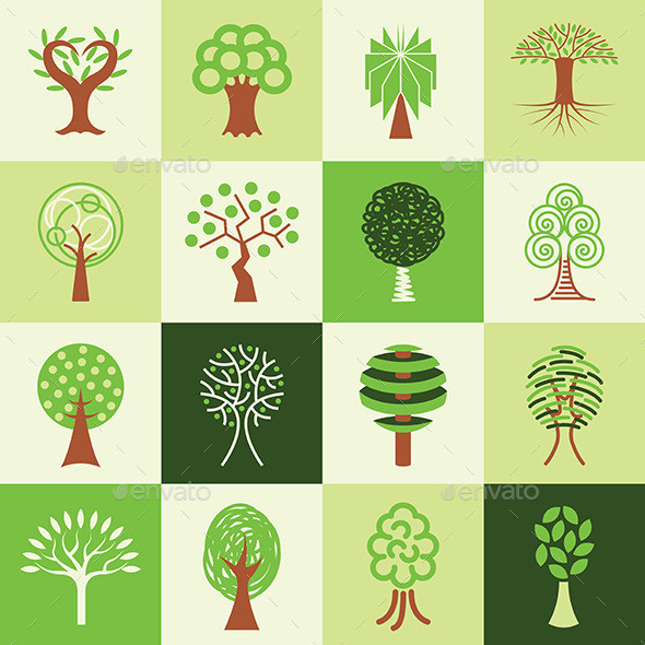 Trees logo icons