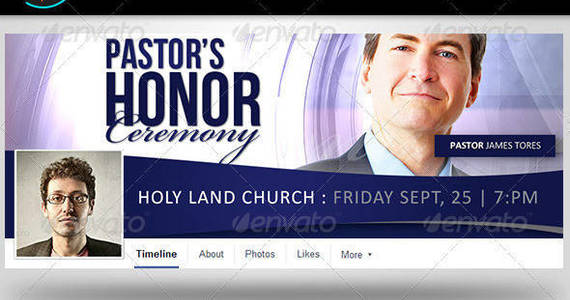 Box pastor honor facebook timeline covers template preview