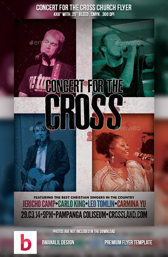 Concert for the cross church flyer