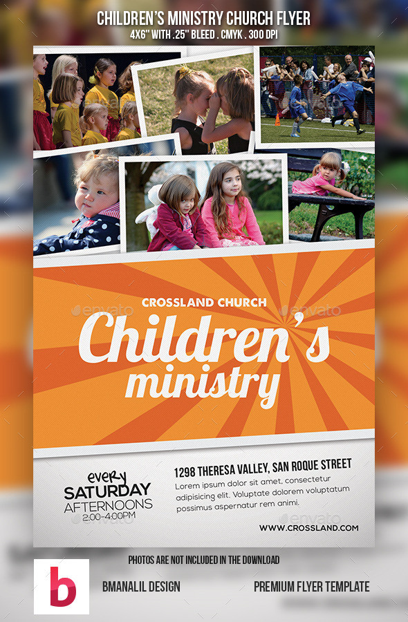 Children ministry church flyer