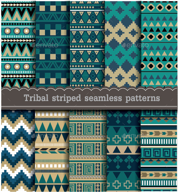 Tribal striped seamless patterns 590 px