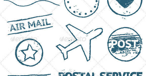 Box postal mail stamp set 590