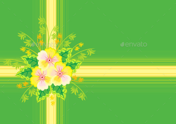 Abstract 20flowers 20with 20ribbon 20and 20background 20203 preview