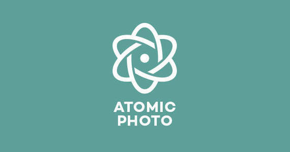 Box atomic atom photo photography photographer logo brand mark