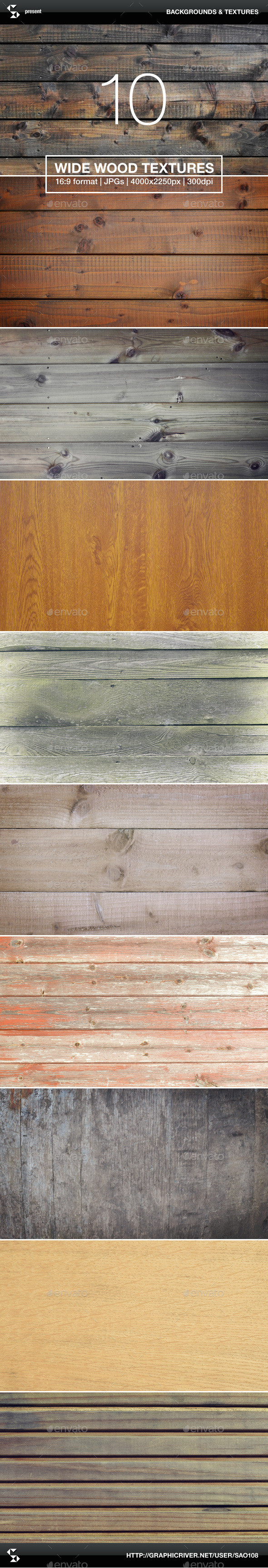 Wide wood textures pack preview