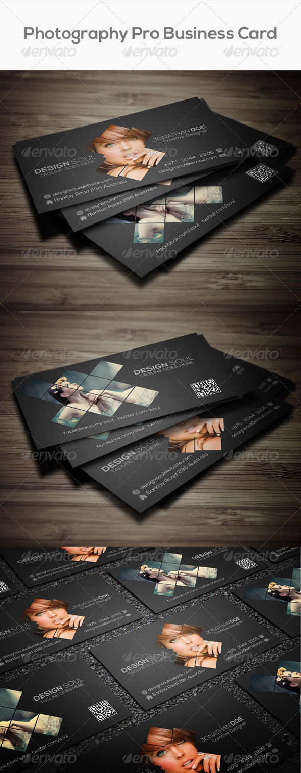 Photography pro business card preview