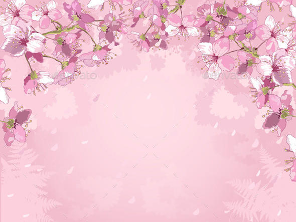 14pink flowers bg001