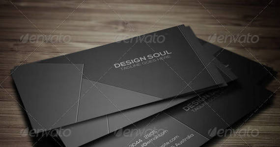 Box dark corporate business card preview