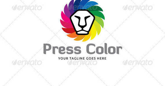 Box press color logo template