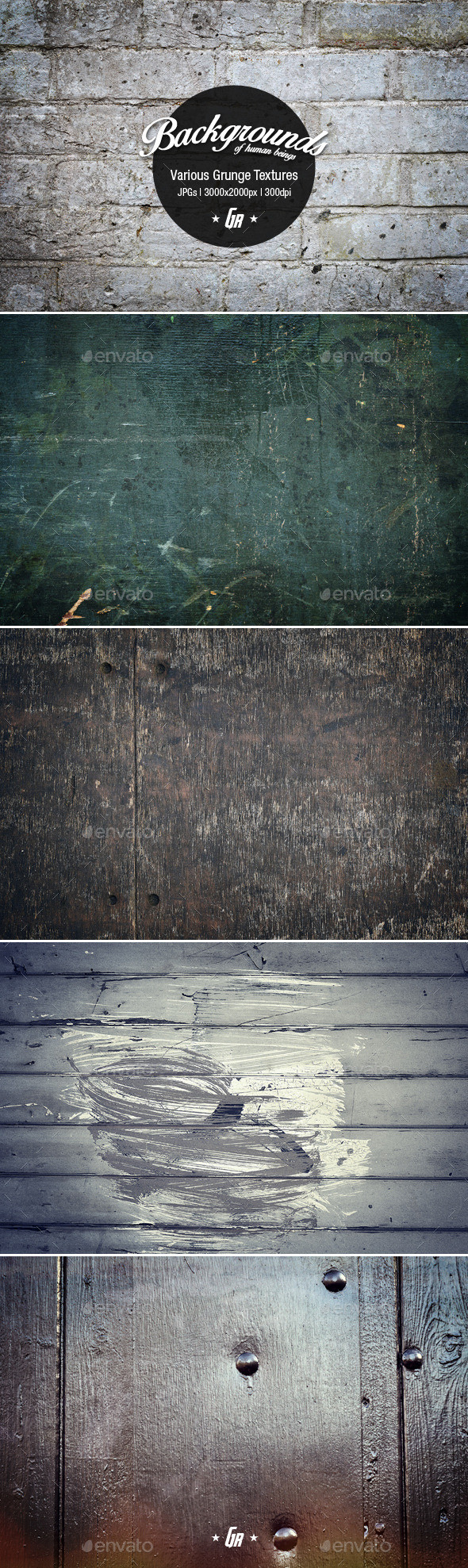 Various grunge textures2 preview