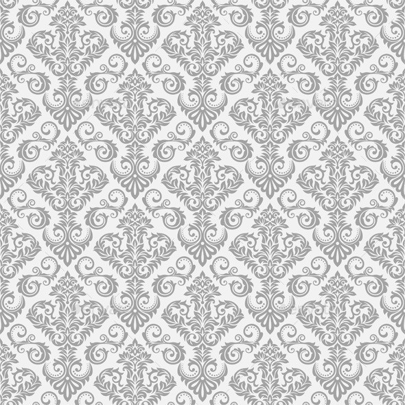 Seamless damask wallpaper