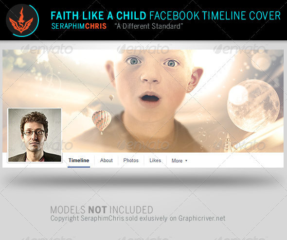 Faith like a child facebook timeline covers template preview