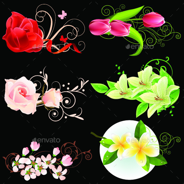 Flowers vector image 20preview