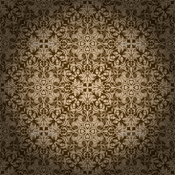 Seamless floral pattern wallpaper