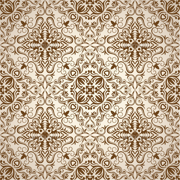 Seamless floral pattern wallpaper