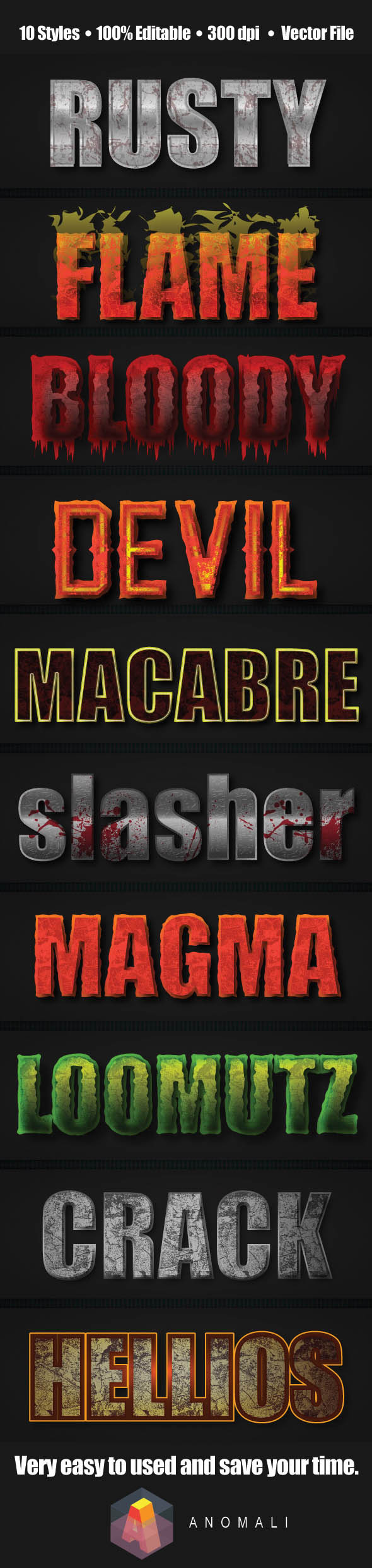 Horror and macabre graphic style preview
